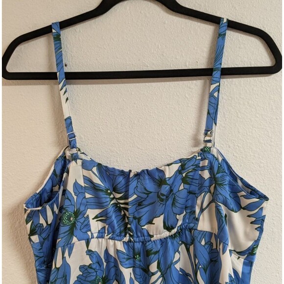 Cabi # 6761 Botanical Dress Floral Print Spaghetti Strap Ruffle Hem Dress Small - Picture 10 of 14